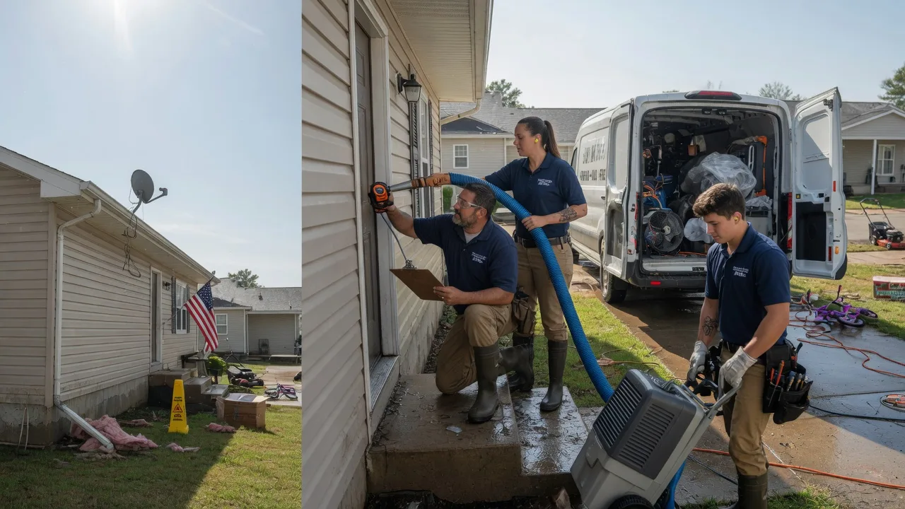 Ceiling Water Damage Restoration in Gridley, IL near me